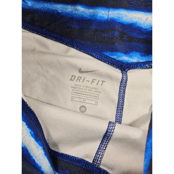 Nike dri fit one legend pant size M Medium Capri blue swift EUC - Picture 4 of 7